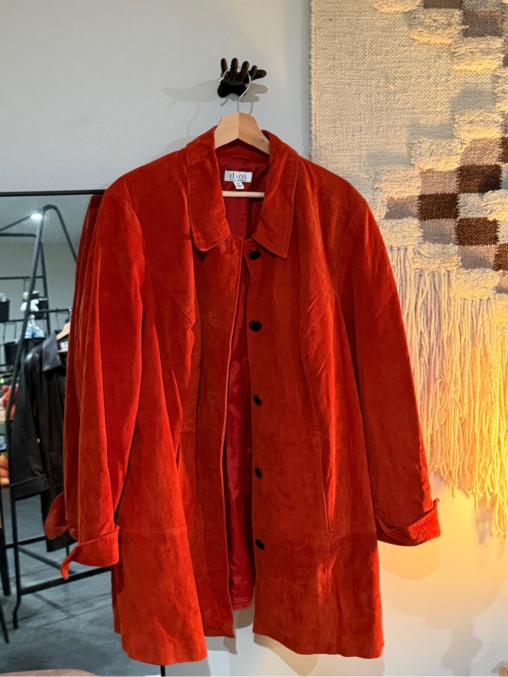 Kim Rogers Burnt Orange Leather Jacket - Picture 2 of 5